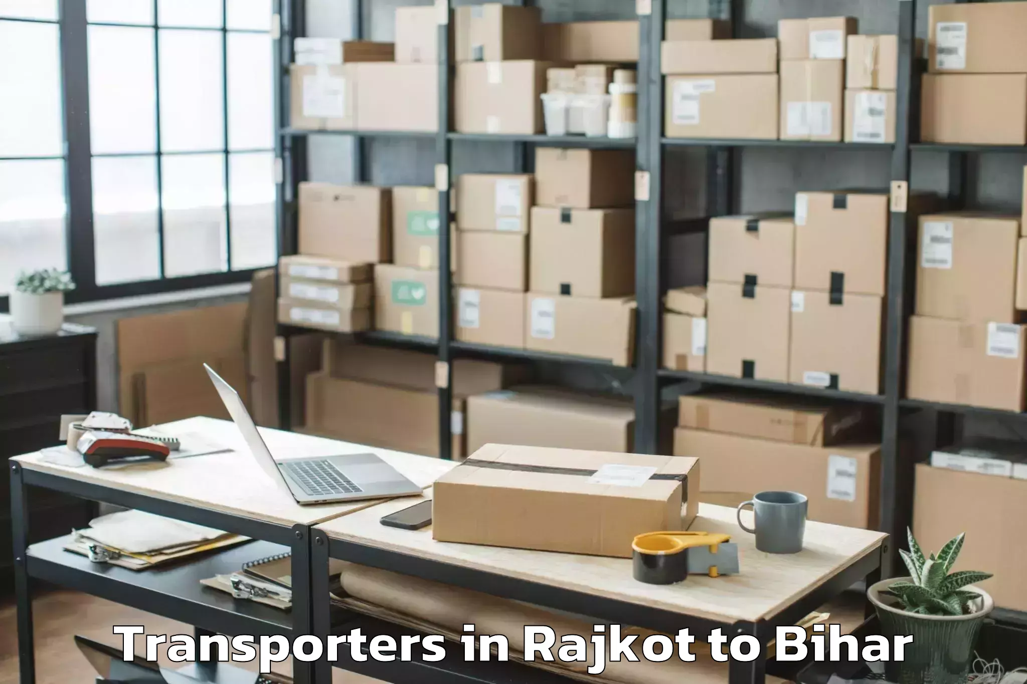 Book Rajkot to Bikramganj Transporters